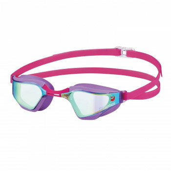 山本光学 SWANS スイムグラス 抗菌 ライトパープル×フラッシュイエローミラー SR-72MPAFAB PUY
