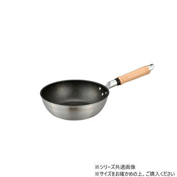 「北海道・沖縄・離島・一部地域へのお届けは別途送料を請求させていただきます。」「お客様都合でのキャンセルの場合、出荷前後にかかわらずキャンセル料などの手数料が発生いたしますので予めご了承ください。」「メーカーより取り寄せ商品のため、在庫状況によっては欠品・廃盤の可能性があります。あらかじめご了承ください。」シンプルなデザインのフライパン。底面が広い設計なので、ステーキや焼き魚などのお料理にもきれいに仕上がります。ガス火との相性が良く、熱ムラなく素早く食材を加熱します。軽くて丈夫で扱いやすい。こだわりの調理道具で快適にお料理を楽しみたい方におすすめです。サイズ縦230×横415mm、フライパンのみの高さ:70mm、全高(取っ手最高部):122mm、底厚:3.0mm個装サイズ：45.0×20.0×20.0cm重量520g個装重量：200g素材・材質アルミニウム合金(マグネシウム合金)仕様内面:DAIKIN Silkware EZ 加工外面:サテン仕上げ底面:新レリーフ熱源:ガス火用(IH不可)取っ手:天然木生産国日本fk094igrjs
