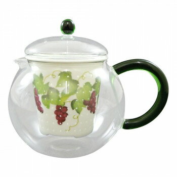 有田焼 セランドグラス おしゃれポット 500cc ぶどう FC-550G