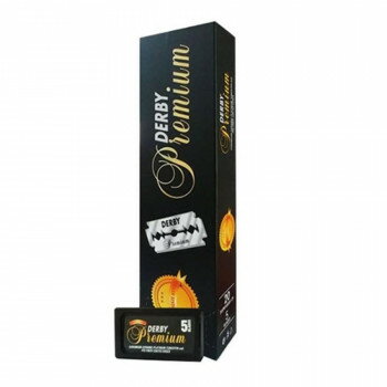 Derby　ダービープレミアム 両刃カミソリ(カミソリ替刃) 100枚入