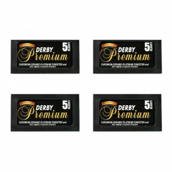 Derby　ダービープレミアム 両刃カミソリ(カミソリ替刃) 20枚入