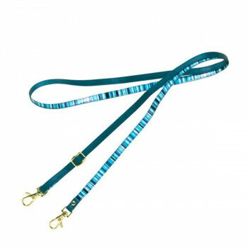 Shopping Bags, Ecology Bags - ショルダーストラップ アクセントボーダー Turquoise SHS-ACB06