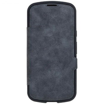iPhone16専用背面手帳型ケース Chrome-NATURAL Black iP24-61-CHN02