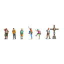 トイテック 極小フィギュア 登山客と十字架 S206