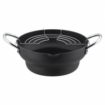 丸山 段付き天ぷら鍋20cm(油切り網付) C27179 5207-217