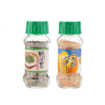 「北海道・沖縄・離島・一部地域へのお届けは別途送料を請求させていただきます。」「お客様都合でのキャンセルの場合、出荷前後にかかわらずキャンセル料などの手数料が発生いたしますので予めご了承ください。」「メーカーより取り寄せ商品のため、在庫状況によっては欠品・廃盤の可能性があります。あらかじめご了承ください。」野沢菜ふりかけは、緑色を基調とした色合いで野沢菜のイメージ及び風味を生かしたふりかけです。野沢菜に、ごま・のり・鰹で風味を高めています。じゃがバターふりかけは、北海道名物のじゃがバターをふりかけにしました。北海道産のじゃがいもを使用し、バターの風味がきいた商品になっています。内容量野沢菜ふりかけ:90g/個、じゃがバターふりかけ:65g/個サイズ個装サイズ：34.8×17.2×43.5cm重量2325g個装重量：12000g仕様賞味期間：製造日より360日セット内容野沢菜ふりかけ:90g×15個じゃがバターふりかけ:65g×15個生産国日本栄養成分(100g当たり)野沢菜ふりかけ:熱量:366kcal、たんぱく質:15.0g、脂質:10.1g、炭水化物:53.8g、食塩相当量:15.7gじゃがバターふりかけ:熱量:406kcal、たんぱく質:10.3g、脂質:10.5g、炭水化物:67.5g、食塩相当量:7.1g原材料名称：ふりかけ【野沢菜ふりかけ】炒りごま(国内製造)、鰹風味顆粒(乳糖、食塩、鰹節粉末、砂糖、その他)、ポテトフレーク、ホウレンソウフレーク(小麦粉、乾燥ポテト、砂糖、その他)、脱脂小麦胚芽、ぶどう糖、乳糖、野菜風味顆粒(食塩、乳糖、キャベツパウダー、砂糖、澱粉、その他)、食塩、のり、乾燥野沢菜、わさび顆粒、砂糖、ほうれん草粉末、でん粉、デキストリン/調味料(アミノ酸等)、加工でん粉、貝Ca、着色料(クチナシ、カロチン、カラメル、紅花黄)、香料、(一部に乳成分・小麦・さば・大豆・ごまを含む)【じゃがバターふりかけ】ポテトフレーク(じゃがいも(北海道産))、ごま、 ぶどう糖、カボチャフレーク(小麦粉、カボチャペースト、乾燥ポテト、砂糖、馬鈴薯澱粉、その他)、 食塩、 ニンジンフレーク(小麦粉、乾燥ポテト、馬鈴薯澱粉、砂糖、その他)、 バターパウダー、 醤油、 でん粉、 砂糖、発酵調味料、 魚醤、 デキストリン、 野菜エキス、 酵母エキス/ 調味料(アミノ酸等)、 着色料(カラメル、カロチノイド)、 貝Ca、 加工でん粉、 香料、 酸化防止剤(V.E)、 甘味料(ステビア、カンゾウ)、 (一部に乳成分・小麦・大豆・豚肉・ごまを含む)アレルギー表示乳、小麦、ごま、さば、大豆、豚肉（原材料の一部に含んでいます）保存方法直射日光などの高温や多湿を避けて、保存してください。製造（販売）者情報製造者:株式会社みなり/広島県東広島市河内町下河内636fk094igrjs