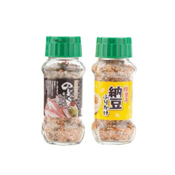「北海道・沖縄・離島・一部地域へのお届けは別途送料を請求させていただきます。」「お客様都合でのキャンセルの場合、出荷前後にかかわらずキャンセル料などの手数料が発生いたしますので予めご了承ください。」「メーカーより取り寄せ商品のため、在庫状況によっては欠品・廃盤の可能性があります。あらかじめご了承ください。」のどぐろ煮付風味ふりかけは、のどぐろ(アカムツ)を使用し、煮付け風味のふりかけにしました。唐辛子納豆ふりかけは、風味豊かな納豆とピリ辛唐辛子のくせになる旨さを楽しめるふりかけです。ほかほかご飯、おむすび、お弁当にふりかけて、お召し上がり下さい。内容量のどぐろ煮付風味ふりかけ:85g/個、唐辛子納豆ふりかけ:90g/個サイズ個装サイズ：34.8×17.2×43.5cm重量2625g個装重量：12000g仕様賞味期間：製造日より360日セット内容のどぐろ煮付風味ふりかけ:85g×15個唐辛子納豆ふりかけ:90g×15個生産国日本栄養成分(100g当たり)のどぐろ煮付風味ふりかけ:熱量:399kcal、たんぱく質:17.1g、脂質:10.1g、炭水化物:59.9g、食塩相当量:8.4g唐辛子納豆ふりかけ:熱量:351kcal、たんぱく質:12.8g、脂質:3.9g、炭水化物:66.2g、食塩相当量:10.4g原材料名称：ふりかけ【のどぐろ煮付風味ふりかけ】炒りごま(国内製造)、ぶどう糖、ポテトフレーク、でん粉、粒状大豆たん白、砂糖、アカムツ、かつお風味顆粒(乳糖、食塩、鰹節粉末、砂糖、その他)、食塩、醤油、のり、発酵調味料、鰹節粉末、粉末醤油、乾燥ネギ、デキストリン、乾燥おから、トマトパウダー、香辛料、野菜エキスパウダー/加工でん粉、調味料(アミノ酸等)、着色料(カラメル、カロチノイド、ラック)、貝Ca、甘味料(カンゾウ、ステビア、アセスルファムK)、(一部に乳成分・小麦・さば・大豆・ごまを含む)【唐辛子納豆ふりかけ】ポテトフレーク(アメリカ製造、バングラデシュ製造)、唐辛子顆粒(乳糖、唐辛子、砂糖、その他)、ぶどう糖、納豆、顆粒醤油(デキストリン、醤油、食塩)、でん粉、食塩、唐辛子、砂糖、醤油、のり、デキストリン、ポークエキスパウダー、酵母エキス、乾燥鶏肉粉末、トマトパウダー、抹茶、鰹節粉末、あおさ、野菜エキスパウダー、発酵調味料、こしょう/調味料(アミノ酸等)、加工でん粉、着色料(カラメル、カロチノイド、ラック)、貝Ca、甘味料(ステビア、カンゾウ)、(一部に乳成分・小麦・大豆・鶏肉・豚肉・ゼラチンを含む)アレルギー表示乳、小麦、ごま、さば、大豆、鶏肉、豚肉、ゼラチン（原材料の一部に含んでいます）保存方法直射日光などの高温や多湿を避けて、保存してください。製造（販売）者情報製造者:株式会社みなり/広島県東広島市河内町下河内636fk094igrjs