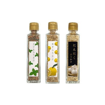 みなり (角瓶)バジルふりかけ60g・ゆずふりかけ50g・にんにくふりかけ40g　各10個...