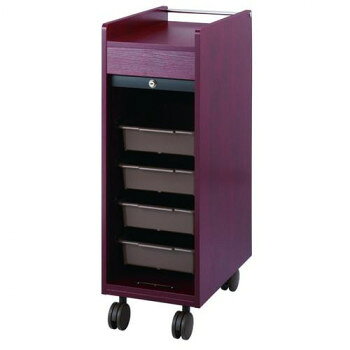 木製ワゴン ワームス シャッター付きワゴン C-345 ローズウッド 13452