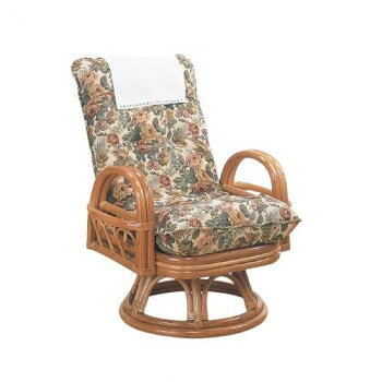 今枝商店　Romantic Rattan　籐リクライニングチェアー　回転座椅子　S593