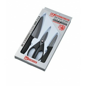 フォーエバー 日本製 黒セラミック3点セット RB149-COSBK