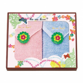 サ・ヴァ・ビアン フェイスタオル2枚セット CVD-150 6111-139(3)