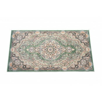 フローラマット ベルギー製モケット織り 玄関マット 67x120 グリーン R1425967GN