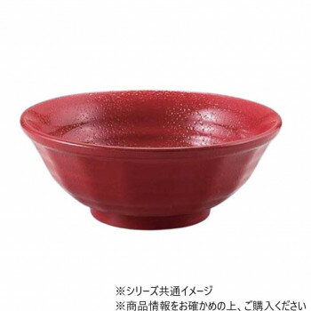 （レンジ対応）φ18cmラーメン鉢　紅赤クリヤータタキ　40421860