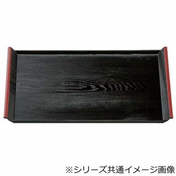 福井クラフト　尺5アイディー 木目盆黒天朱 15811160