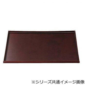 福井クラフト　尺3隅丸長手盆溜毘沙門天塗 15066990