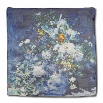 名画スカーフ ルノワール「大きな花瓶」 AS-01005