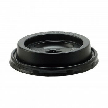 サンナップ　エンボスカップ蓋　リフトアップタイプ　黒　210ml用(50個入)　XKTB001