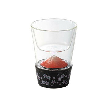 フォーチュングラス 赤富士 小 おつまみ入れ付 FR-04