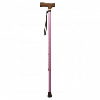 ウェルファン 夢ライフステッキ 伸縮型(ベーシックタイプ) ピンク 009712