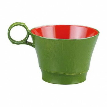 （食洗機対応）トッティー竹型椀(親)若竹(内朱)　31000276