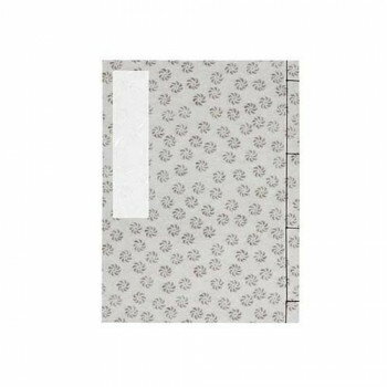 タカ印 芳名帳 紙表紙 郵便番号枠付き 5行罫 茶 31-143