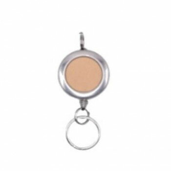 INAZUMA イナズマ 合皮付きリールキーホルダー 1個入 コードの長さ約60cm 4 ベージュ AK-68-25S