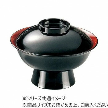 福井クラフト　6.0寸飛龍椀(蓋親) 黒内朱 33102290