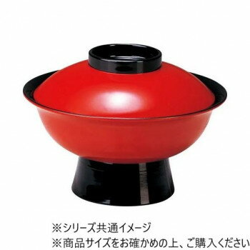 福井クラフト　7.0寸飛龍椀(蓋親)　朱ツバ黒 30120130