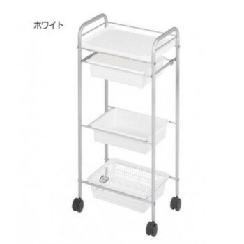 サロン向け スタンダードワゴン C-212　ホワイト・12101