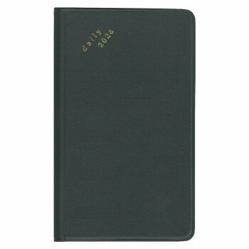 2026年 手帳 ダイアリー isshoni.ノートポケット デイリー BK E8752