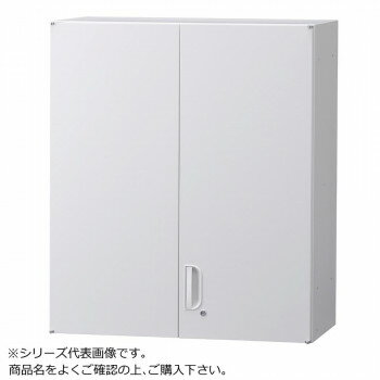 豊國工業 壁面収納庫浅型両開きH1050(上置) ホワイト HOS-HRUSX BN-90色(ホワイト)