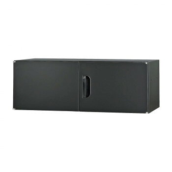 豊國工業 壁面収納庫深型上置き棚H320 ブラック HOS-U1X-B CN-10色(ブラック)