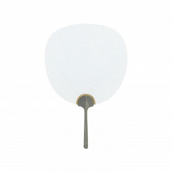 日本製(MADE IN JAPAN) うちわ 白(中) 1100