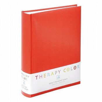 ナカバヤシ　セラピーカラー背丸ブック式Pアルバム160エナジーレッド　TCBP-160-ER