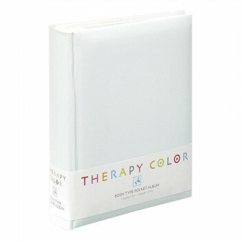 ナカバヤシ　セラピーカラー背丸ブック式Pアルバム160プレーンホワイト　TCBP-160-PW