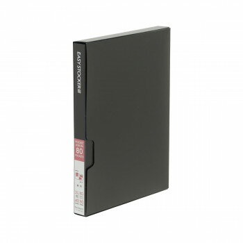 ナカバヤシ イージーストッカー3 KG判2段80枚 ブラック アカ-E3PKG-80-D