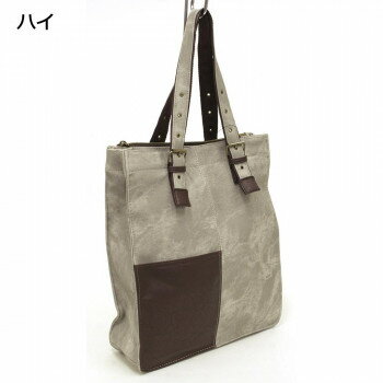 優美社　1858-00　CUBIC CORE （キュービックコア） デニムPUトートバッグ グレー(4)
