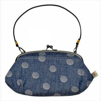 大西賢製販 Ripple がま口2WAY ショルダーバッグ ドット ブルー GA34-A006