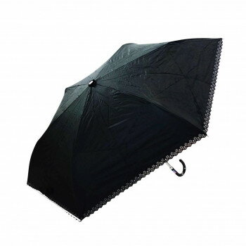 藤田屋 晴雨兼用折りたたみ傘 50cm ヒートカット 無地 ブラック SMM-1307(KT)
