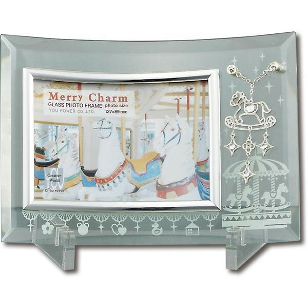 ユーパワー メリーチャーム ガラス フォトフレーム 1ウィンドー GF-01891