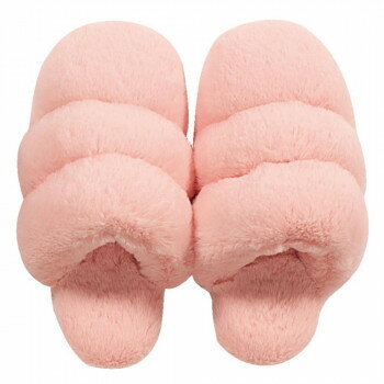 センコー SDS　ボアッパ　ボア素材　スリッパ　M:約21-23cm　ピンク 89907