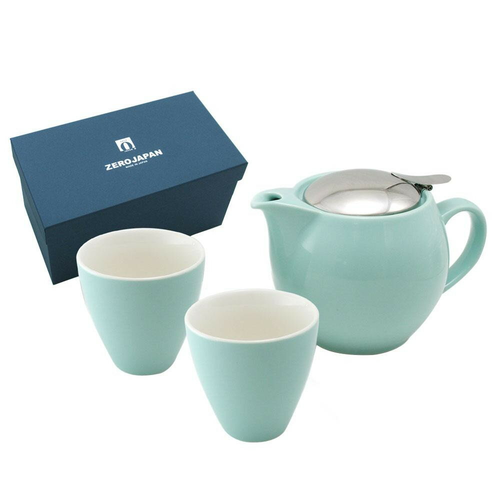 ZERO JAPAN ユニバーサルティーポット3人用+ティーカップトール×2 ZG-002 AM・アクアミスト