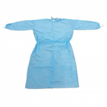 フェルラックNo.40(アイソレーションガウン) ブルー フリーサイズ 1枚入×100袋 076420