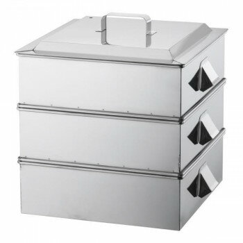 遠藤商事　SA21-0業務用角蒸器　2段　39cm　AMS65039