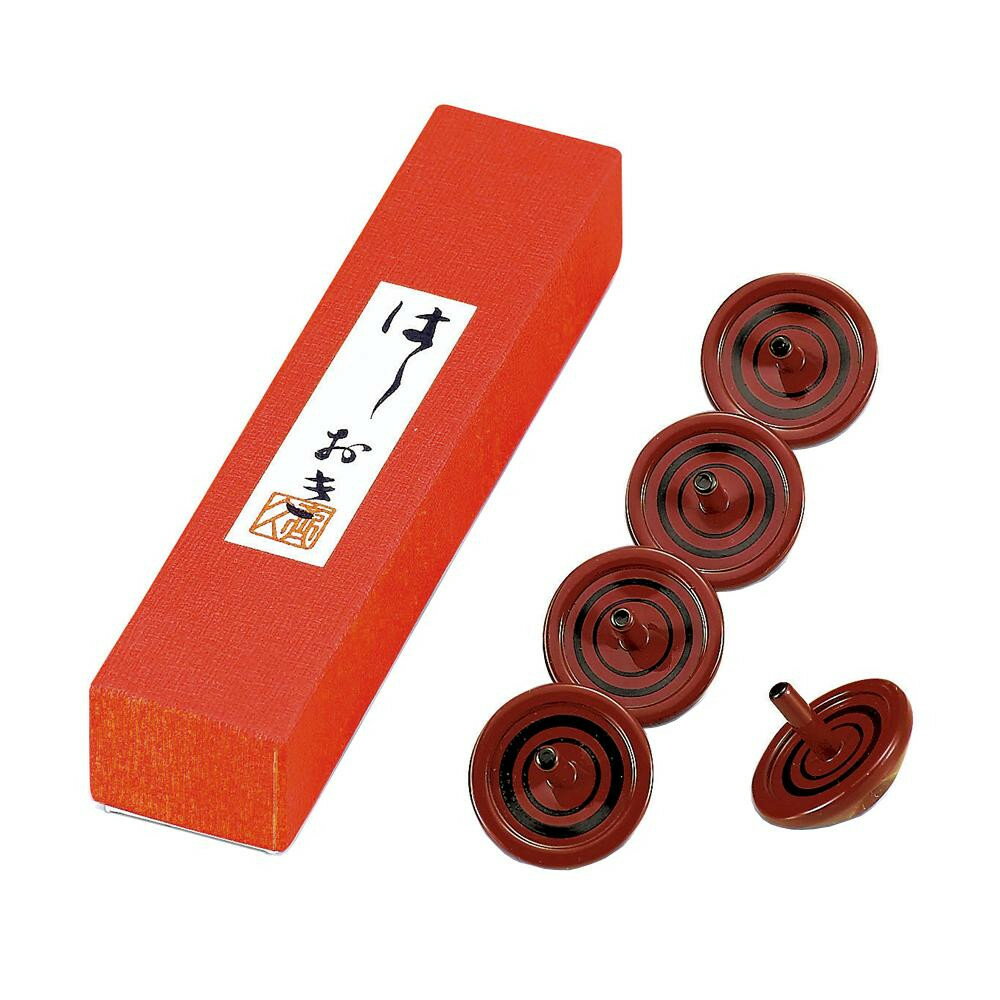 東出漆器 コマ箸置 朱(5ケ入) 2217