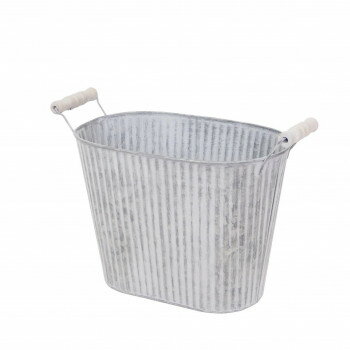 村田屋産業 ブリキオーバル ポット L 4069