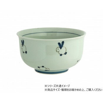 ウサギ　深型丼 ブルー 707280