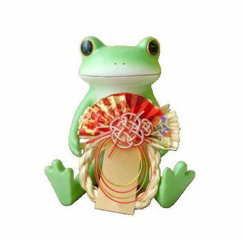 コポー ガーデン 正月 しめ縄飾りとカエル　74310