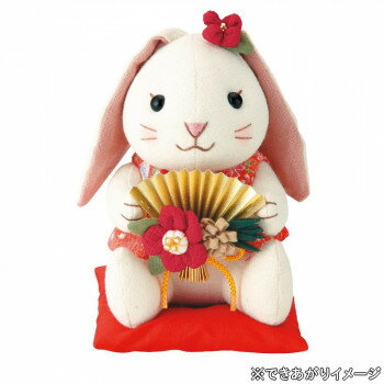 オリムパス 干支キット ぬいぐるみ 扇飾りのロップちゃん PA-809